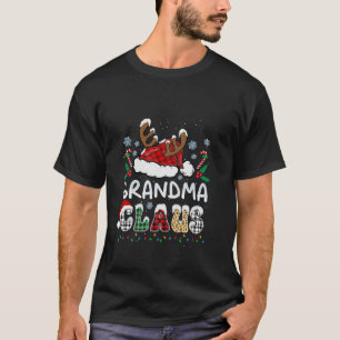 T-shirt Grand-mère Claus Noël Chapeau Noël Famille Match