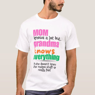 T-shirt Grand-mère connaît tout Chemise, Amusante Grand-mè