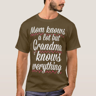 T-shirt Grand-mère connaît tout Grand-mère T