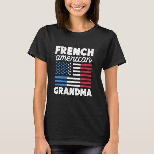 T-shirt Grand-mère d'Amérique française États-Unis France