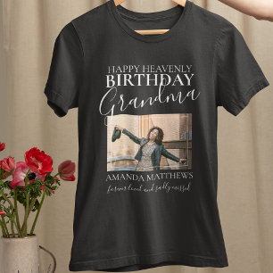 T-shirt Grand-mère d'anniversaire paradisiaque   Photo Mém