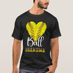 T-shirt Grand-Mère De Balle Softball Grand-Mère D'Un Joueu