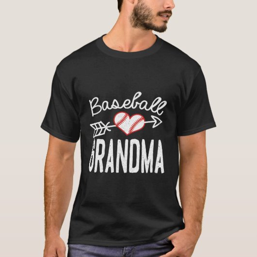T-shirt Grand-mère de baseball (Devant)