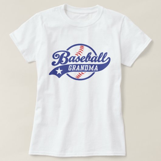 T-shirt Grand-mère de baseball (Design devant)