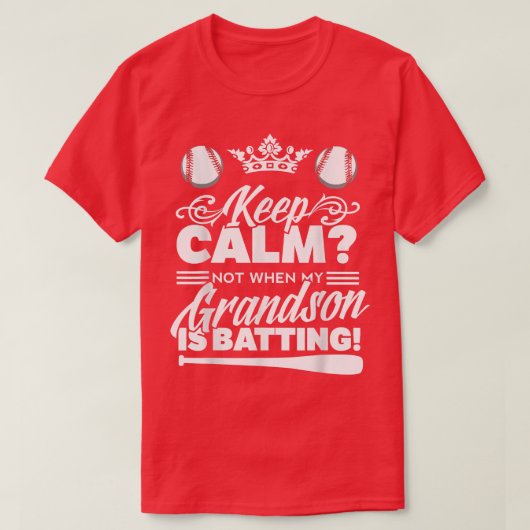 T-shirt Grand-mère de baseball (Design devant)