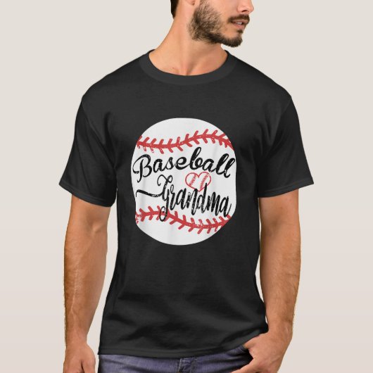 T-shirt Grand-mère de baseball fière (Devant)