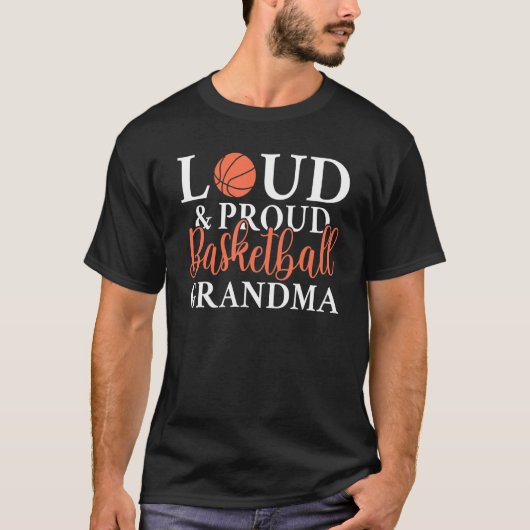 T-shirt Grand-mère de basket-ball à forte et fière (Devant)
