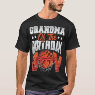 T-shirt Grand-mère de basket-ball anniversaire Boy Family 