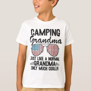 T-shirt Grand-Mère De Camping Comme Un Grand-Père Normal S