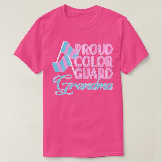 T-shirt Grand-mère de garde de couleur (Design devant)