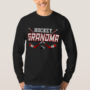 T-shirt Grand-mère de hockey pour femmes Fête des Mères Vi