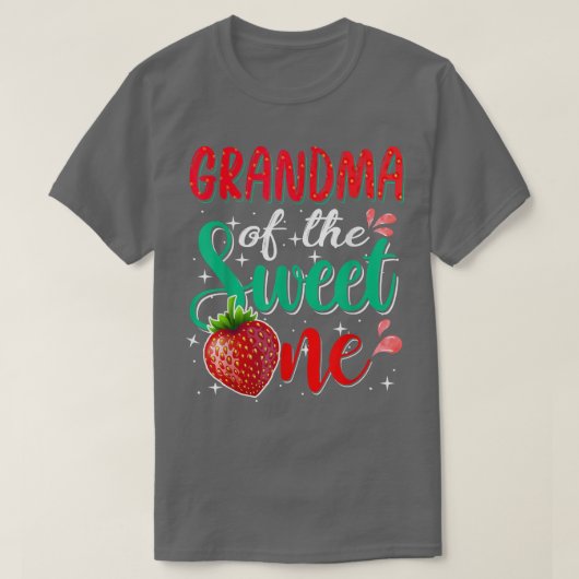 T-shirt Grand-mère de la douce une fraise 1er anniversaire (Design devant)