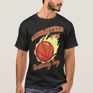 T-shirt Grand-Mère De La Famille De Basket-Ball Pour Enfan