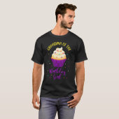 T-shirt Grand-mère de la fille anniversaire Cupcake Sweet  (Devant entier)