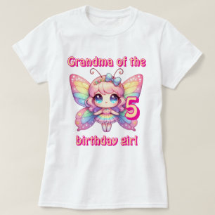 T-shirt Grand-mère de la fille d'anniversaire