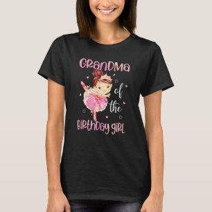 T-shirt Grand-mère de la fille d'anniversaire Chemise Ball
