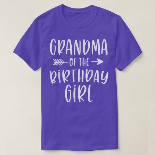 T-shirt Grand-mère de la fille d'anniversaire Mimi & petit (Design devant)