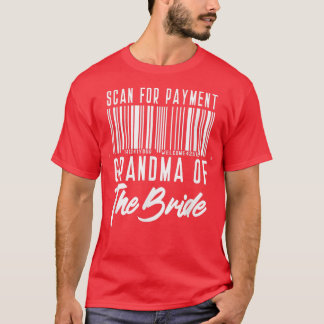 T-shirt Grand-mère de la mariée drôle numérisation pour pa