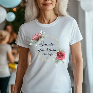 T-shirt Grand-mère de la mariée - Je l'ai aimée la premièr