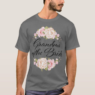 T-shirt Grand-mère de la mariée pour femmes Grand-mère de 