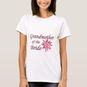 T-shirt Grand-mère de la mariée rose