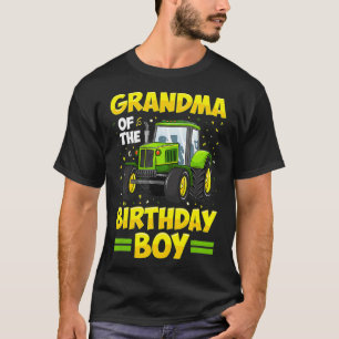 T-shirt Grand-Mère De L'Anniversaire Boy Tractor Farm Truc