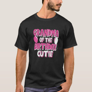 T-shirt Grand-Mère De L'Anniversaire Cutie Girl Party Thèm