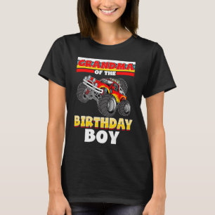T-shirt Grand-Mère De L'Anniversaire Garçon Monster Camion