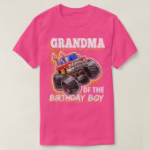T-shirt Grand-mère de l'anniversaire Garçon Monster Camion (Design devant)