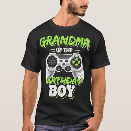 T-shirt Grand-mère de l'Anniversaire Jeu Vidéo de jumelage (Devant)