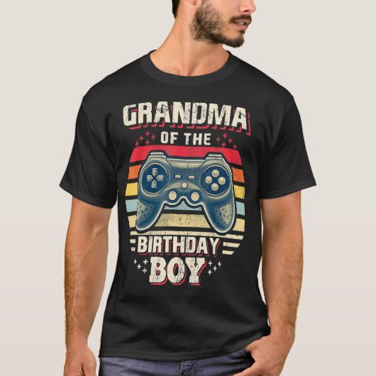 T-shirt Grand-mère de l'Anniversaire Jeu Vidéo de jumelage (Devant)