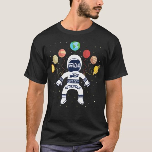 T-shirt Grand-Mère De L'Astronaut Anniversaire Garçon Et S (Devant)