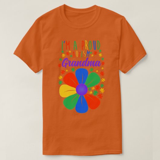 T-shirt grand-mère de l'autisme (Design devant)