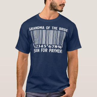 T-shirt Grand-Mère De L'Épouse Analyser Pour Le Mariage De
