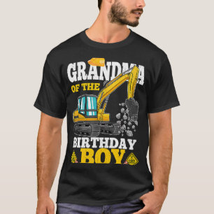 T-shirt Grand-mère de l'excavatrice de construction de gar