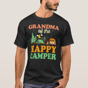 T-shirt Grand-Mère De L'Happy Camper Femmes 1ère Camping A
