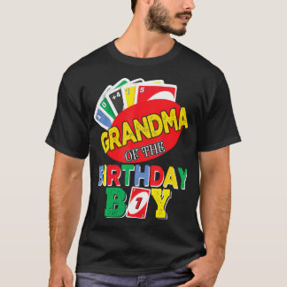 T-shirt Grand-Mère De L'Uno Birthday Boy Uno, Birthday Boy