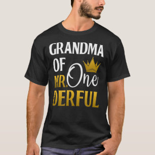 T-shirt Grand-mère de M. Onederful 1er anniversaire Fête