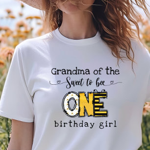T-shirt Grand-mère de  Si doux d'être un floral anniversai