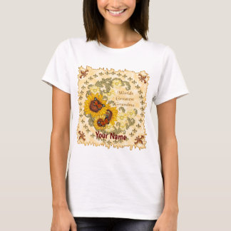T-shirt Grand-mère de tournesol