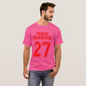 T-shirt Grand-mère de volley-ball numéro 27 R (Devant entier)