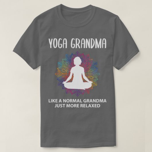 T-shirt Grand-mère de Yoga Drôle de dire cadeau (Design devant)