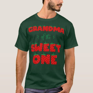T-shirt Grand-mère des femmes de Sweet One Strawberry Birt