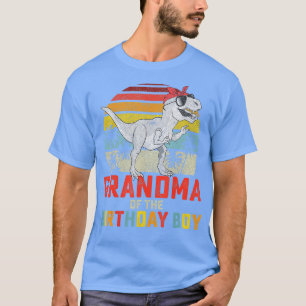 T-shirt Grand-mère Dinosaure de l'Anniversaire garçon corr