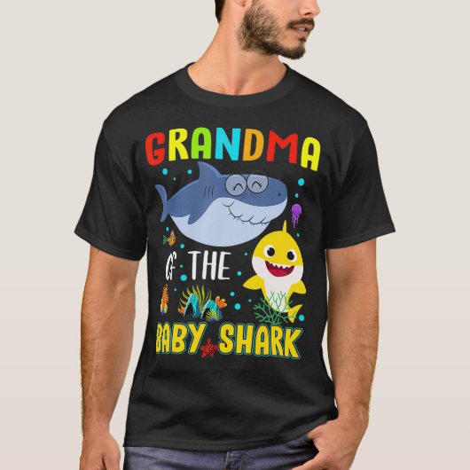 T-shirt Grand-Mère Du Bébé Requin (Devant)