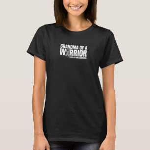 T-shirt Grand-Mère D'Un Guerrier Gray Ribbon Gbm Glioblast