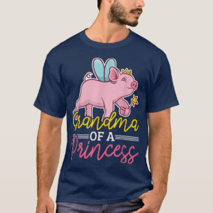 T-shirt Grand-mère d'une princesse avec un cochon