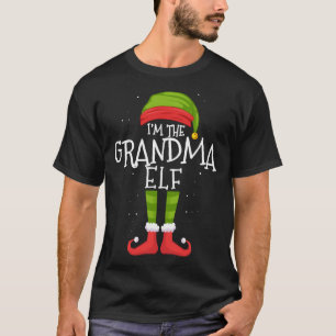 T-shirt Grand-mère Elfe jumelage famille fête de Noël Pyja