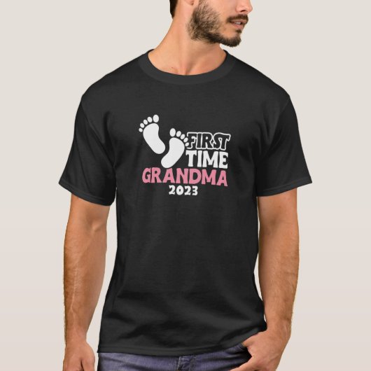 T-shirt Grand-mère enceinte pour la première fois Grandma (Devant)