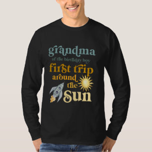 T-shirt Grand-mère Espace Extérieur 1er Anniversaire Premi